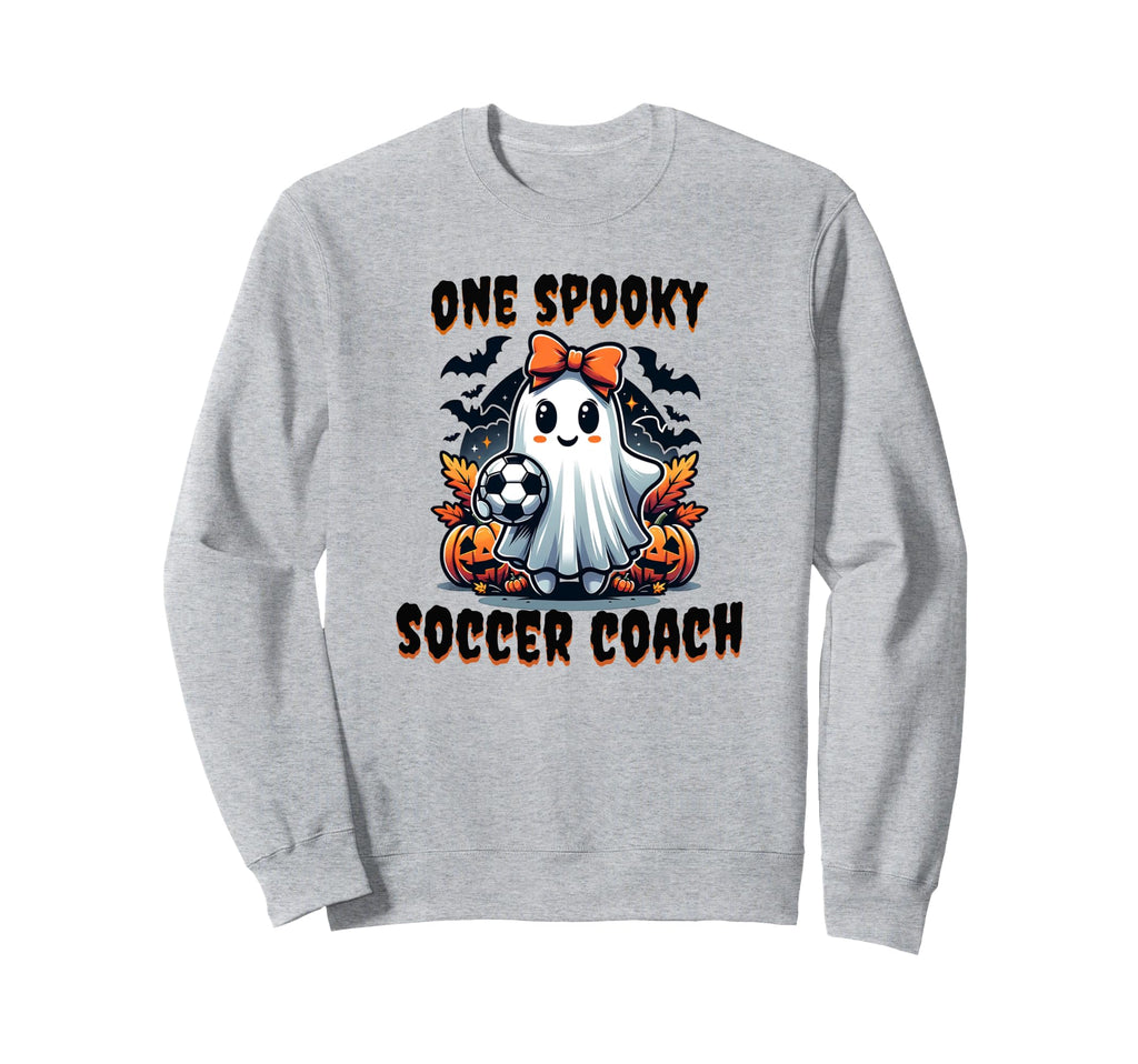 One Spooky Soccer Coach Halloween Sweatshirt - Aesthetic Graphic Men Women