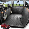 Zanch 2025 Upgraded Dog Car Seat Cover, 400 lbs Heavy Duty Hard Bottom, Waterproof & Anti-Scratch Back Seat Protector, Nonslip Pet Hammock Extender for Cars, SUV, Trucks, Standard-Orange