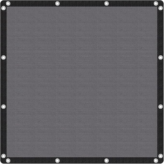 VICLLAX Shade Fabric Sun Shade Cloth with Every 2 FT Grommets for Patio Garden Pergola Cover Canopy 6x15 FT, Grey