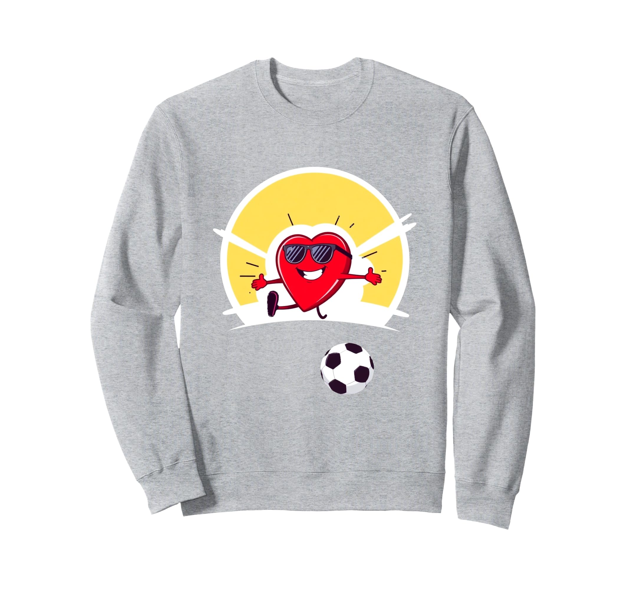 Soccer Heart Gift T-Shirt - Custom Art Print Men Women