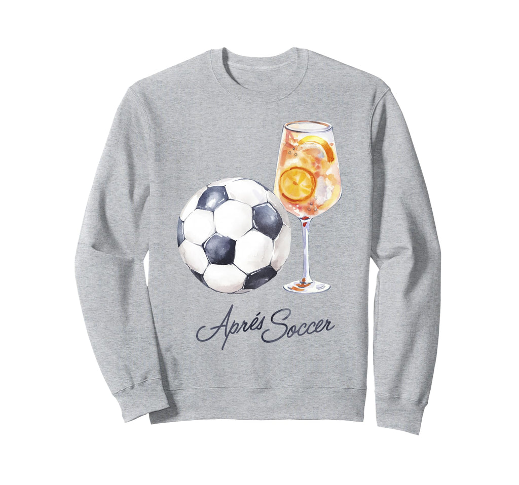 Trendy Apres Soccer Cocktail Sweatshirt - Minimalist Print Unisex