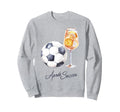 Trendy Apres Soccer Cocktail Sweatshirt - Minimalist Print Unisex