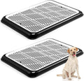 Mifoci 2 Pcs Dog Pee Pad Holder Potty Tray Portable Dog Litter Box Toilet Training for Indoor Outdoor Small Medium Large Pet Puppy(25.6 x 18.9 Inch)