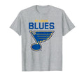 St Louis Blues Power Play Gray T-Shirt - Fun Novelty Design Unisex