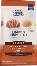 Natural Balance Limited Ingredient Adult Dry Dog Food with Healthy Grains, Reserve Duck & Brown Rice Recipe, 22 Pound (Pack of 1)