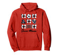 Soccer Mama Bow Soccer Mom Mommy Mothers Hoodie - Trendy Graphic Men Women