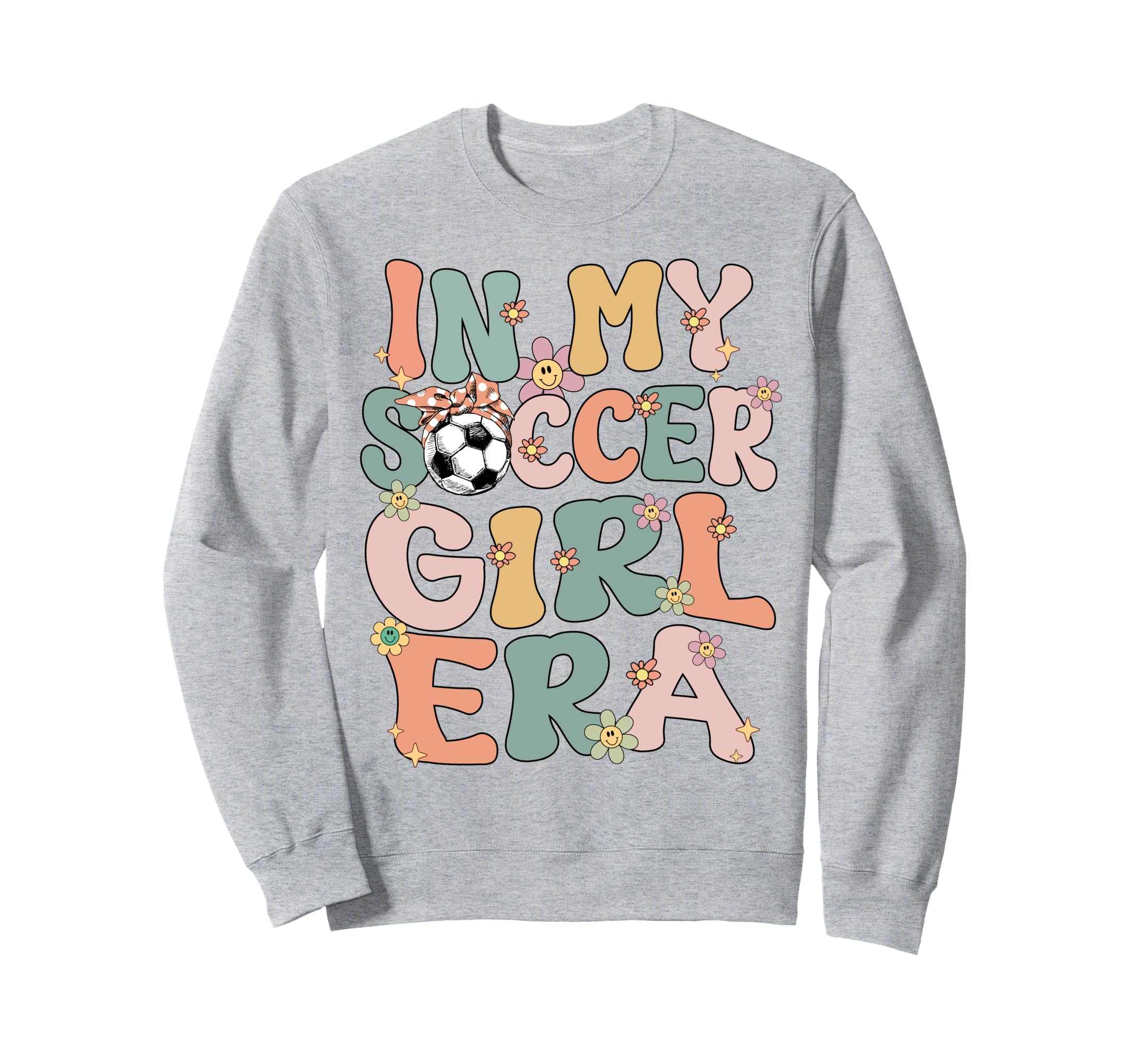 My Soccer Era Groovy Soccer Soccer Sweatshirt - Novelty Apparel Unisex