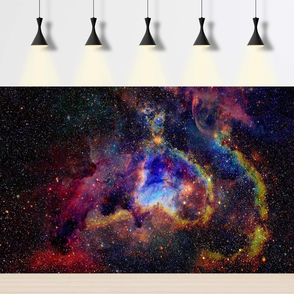 Outer Space Aquarium Background Fantasy Alien Planet Nebula and Galaxies Terrarium Background Stars Nebula Atmosphere Fish Tank Background Outer Space Reptile Tank Background 48x20in