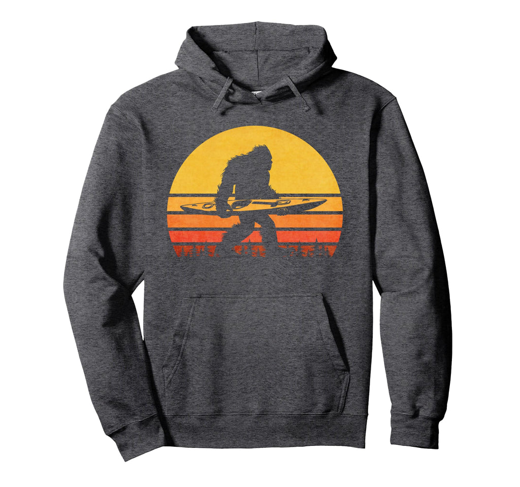 Bigfoot Kayak Sasquatch Kayaking Gift Hoodie - Casual Everyday Wear Unisex