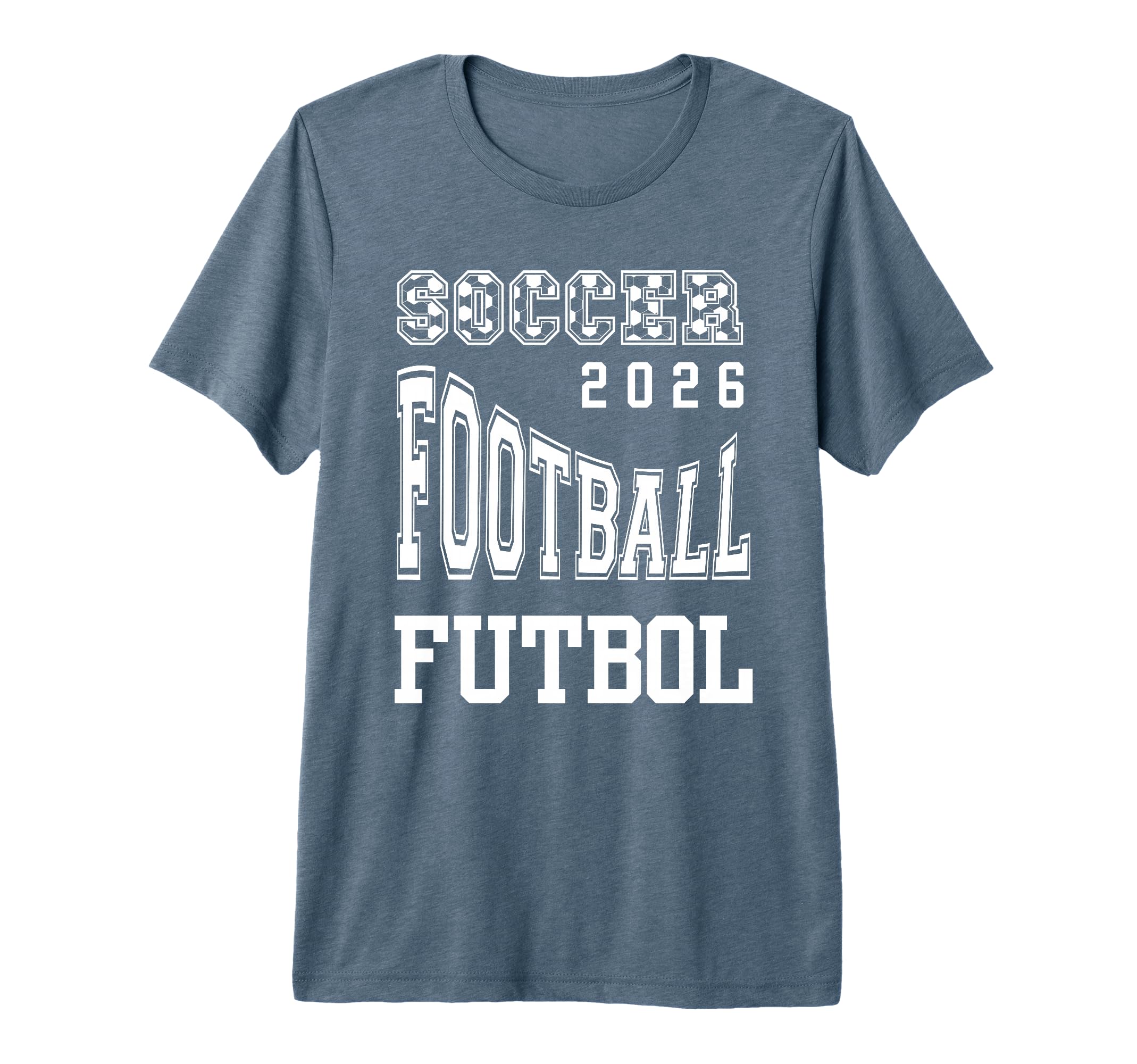 Football Soccer Futbal 2026 Tri Blend T-Shirt - Trendy Graphic for Adults