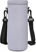 AUPET Water Bottle Sling Bag Carrier Crossbody Sleeve,Insulated Neoprene Bottle Case Holder Pouch Cover 500ML/17oz with Shoulder Strap for Walking Women Men