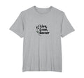 Live Love Soccer Womens Sports T-Shirt - Custom Art Print for Adults