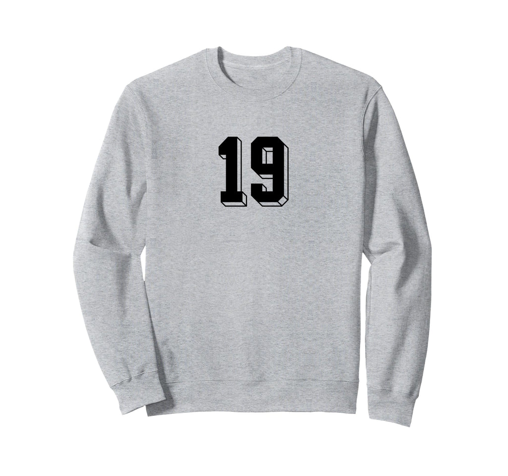 Number 19 80S 90S Soccer Team Jersey Sweatshirt - Streetwear Style Unisex