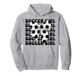 Soccer Coquette Bow Hoodie - Minimalist Print for Adults