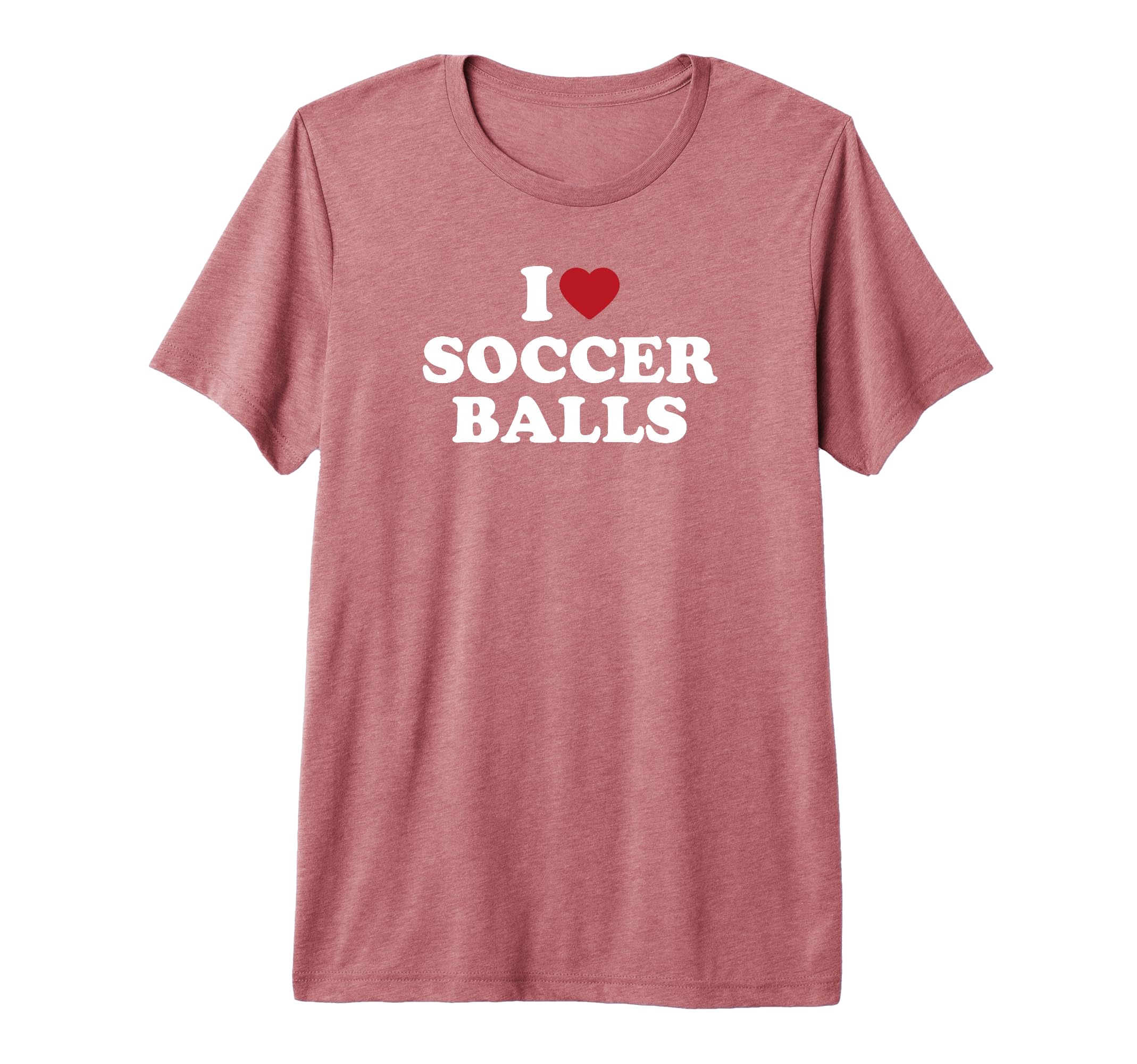 I Love Soccer Balls Tri Blend T-Shirt - Graphic Print Men Women