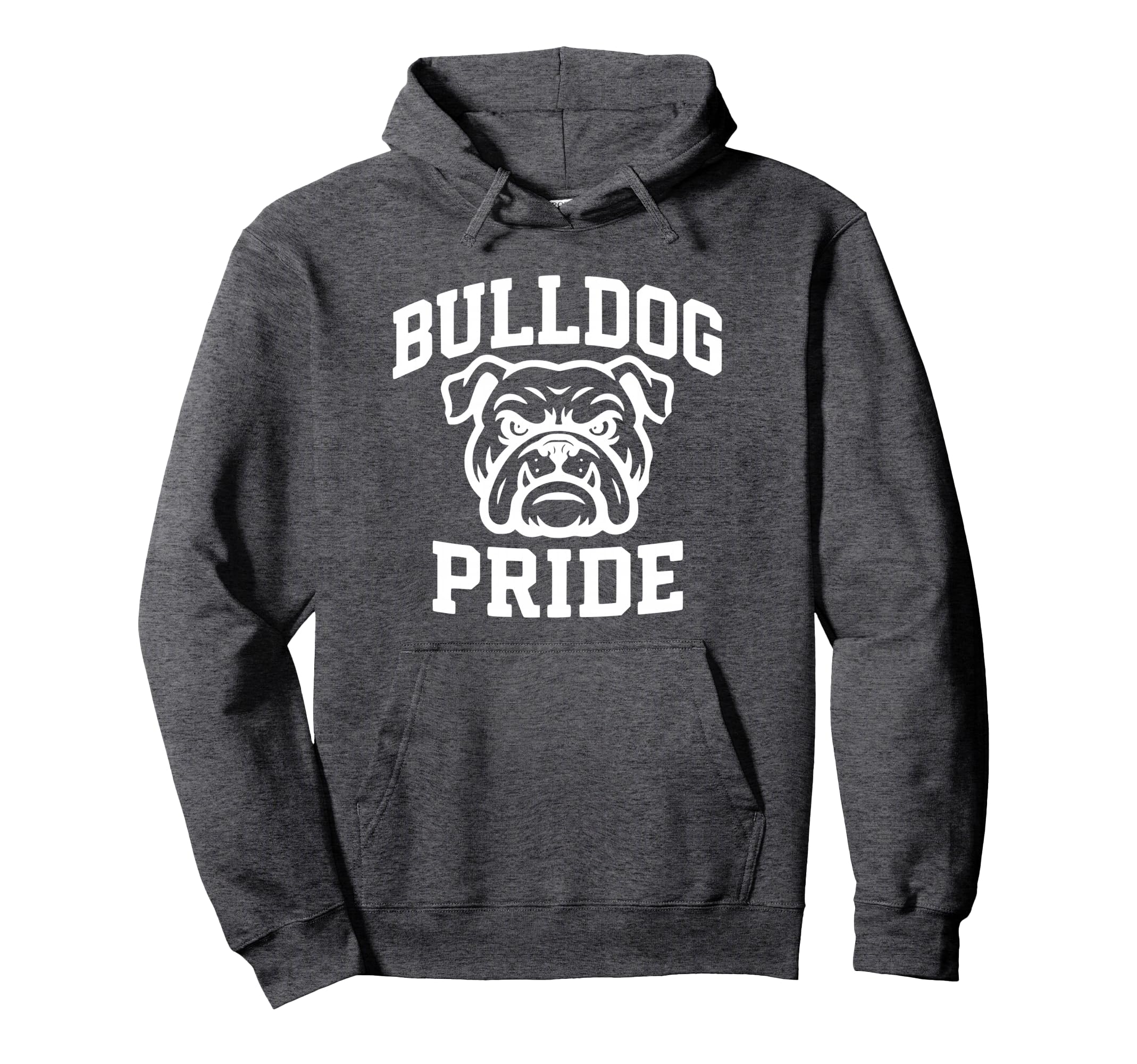 Fierce Bulldog Mascot School Team Spirit Hoodie - Unique Graphic Men Women