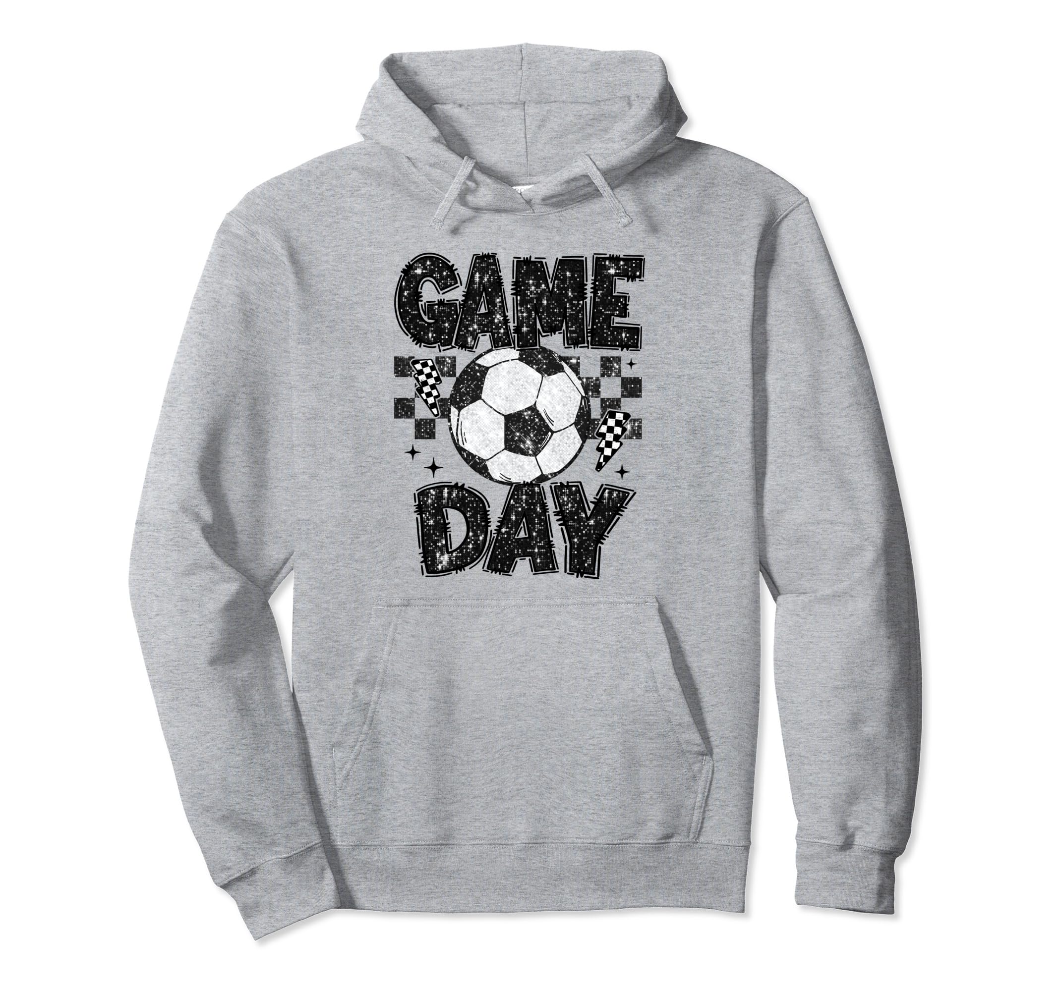 Game Day Soccer Life Soccer Mama Mom Hoodie - Unique Graphic Unisex