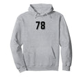 Number 78 80S 90S Soccer Team Jersey Hoodie - Custom Art Print Unisex