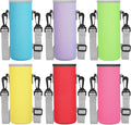 Rtteri 6 Pcs Neoprene Water Bottle Carrier Bag with Adjustable Shoulder Strap 32oz Insulator Water Bottle Cover Holder Cooler Sleeve for Stainless Steel/glass/plastic (Stylish)