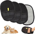 4 Pcs Pet Hair Remover Electrostatic Gloves, Upgrade Static Removal Gloves for Pet Hair, Reusable Multifunctional for Couch, Furniture, Carpet, Car Seat, Massage of Dogs and Cats