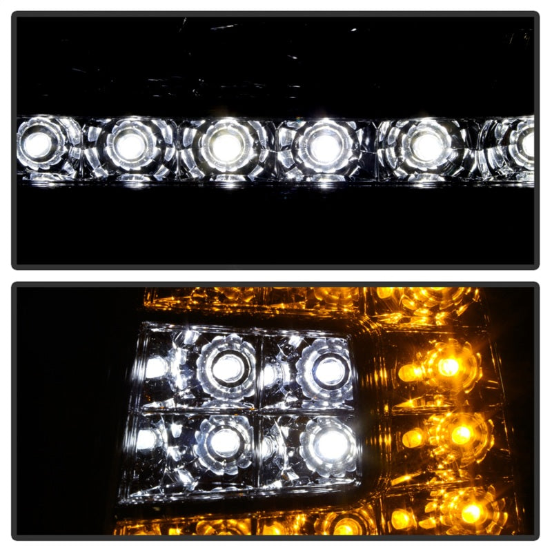 SPYDER Xtune Ford F150 97-03 Crystal Headlights w/ Clear LED Corners Chrome HD-ON-FF15097-LED-SET-C 5014191