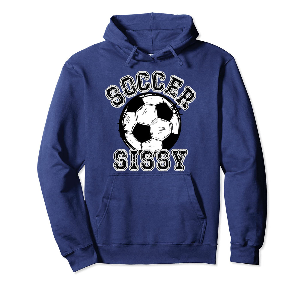 Soccer Ball Distressed Trending Hoodie - Casual Everyday Wear for Adults