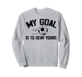 Soccer Goalie Art Gag Soccer Player Sweatshirt - Unique Graphic for Adults