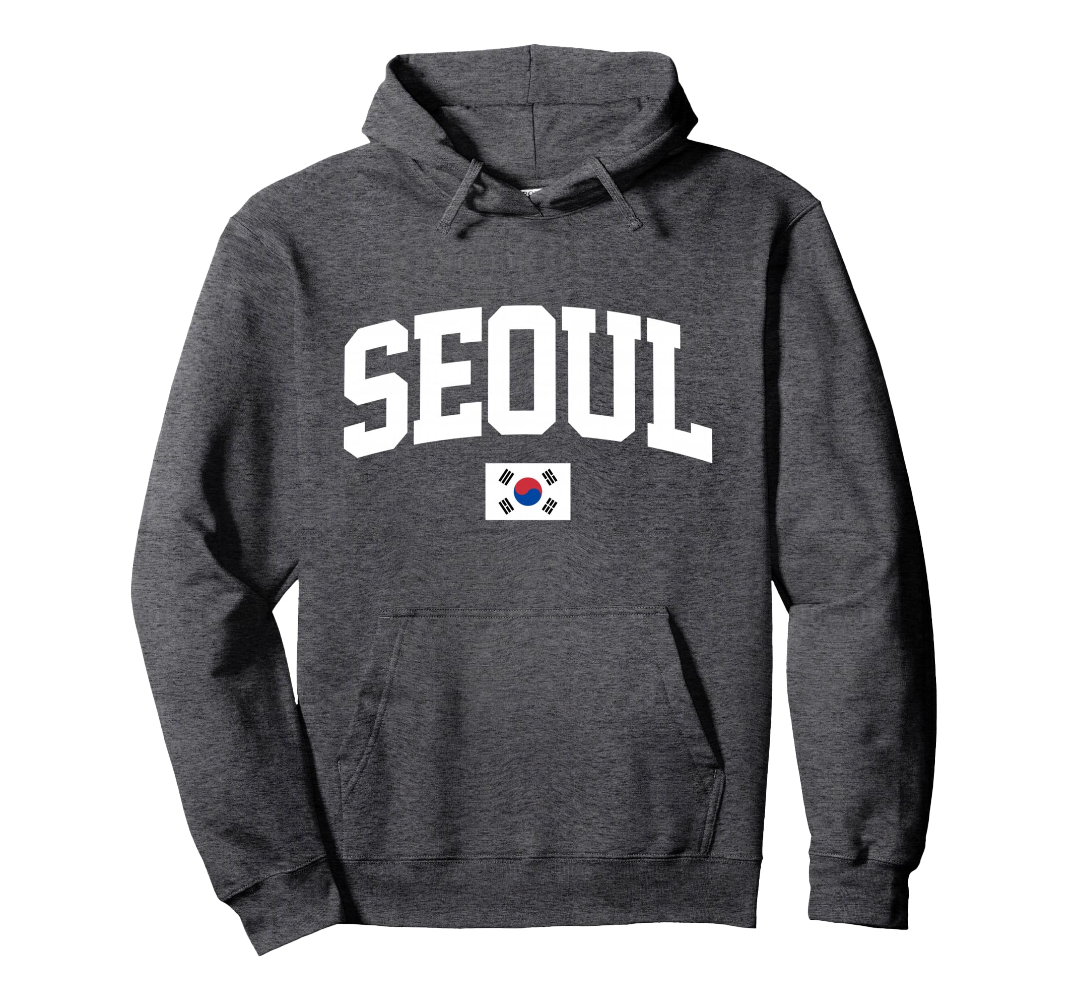 Seoul South Korean Flag Hoodie - Graphic Print for Adults