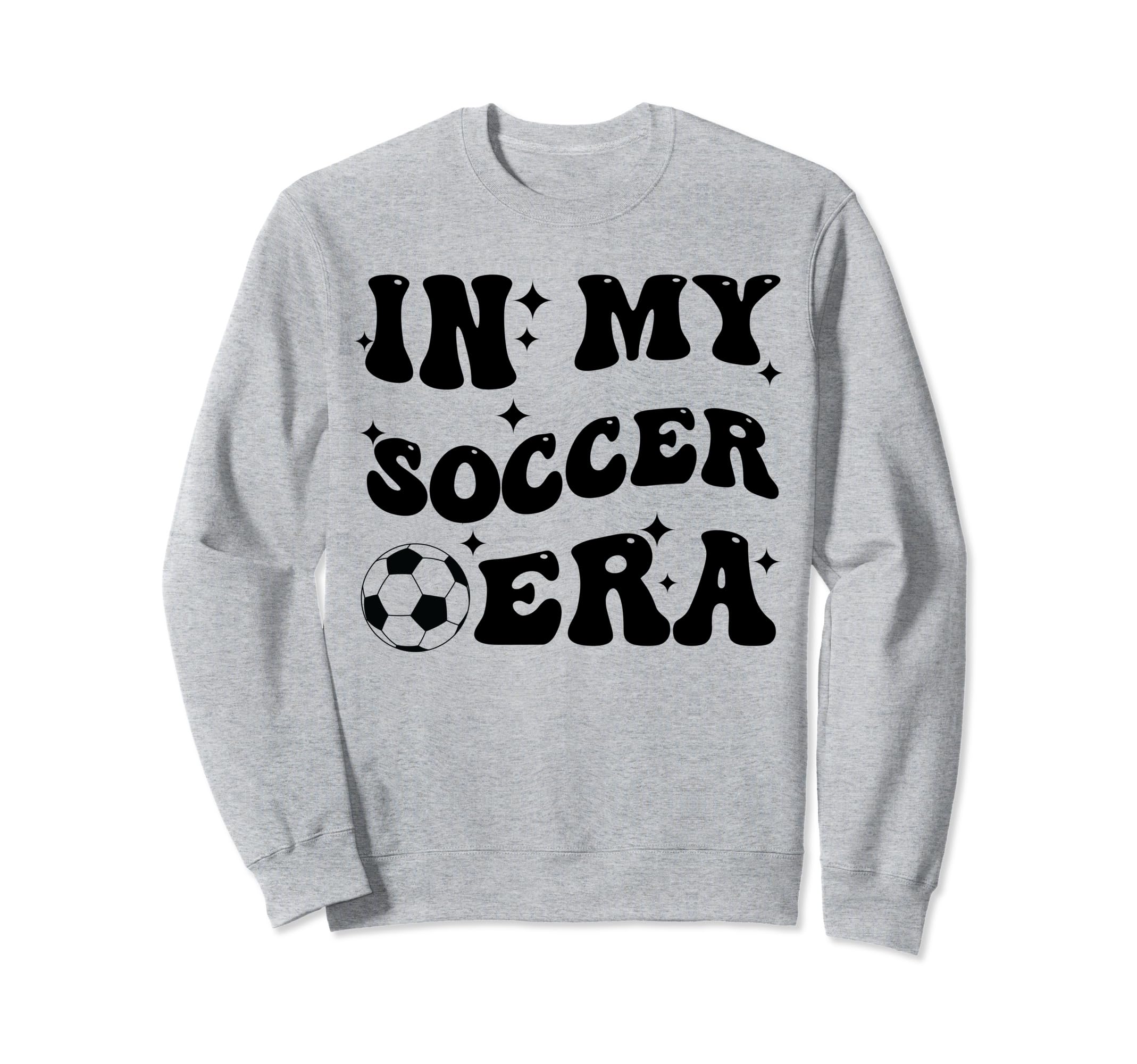 Groovy My Soccer Era Soccer Lovers Sweatshirt - Graphic Print for Adults