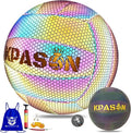 Volleyballs, Holographic Glowing Volleyball Official Size 5, Indoor Outdoor Beach Volleyball Ball for Men Women