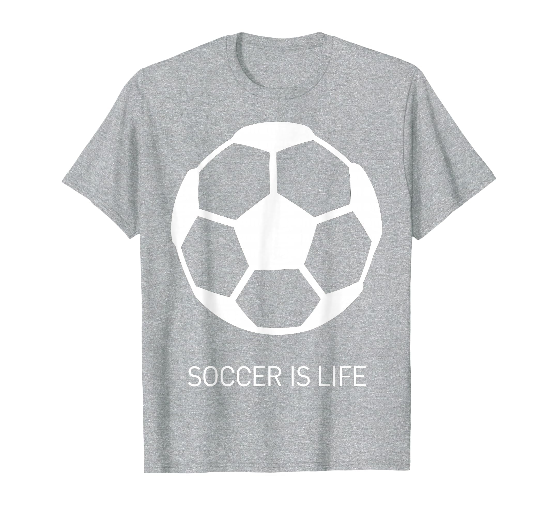 Soccer Is Life Bold Fan T-Shirt - Novelty Apparel for Adults