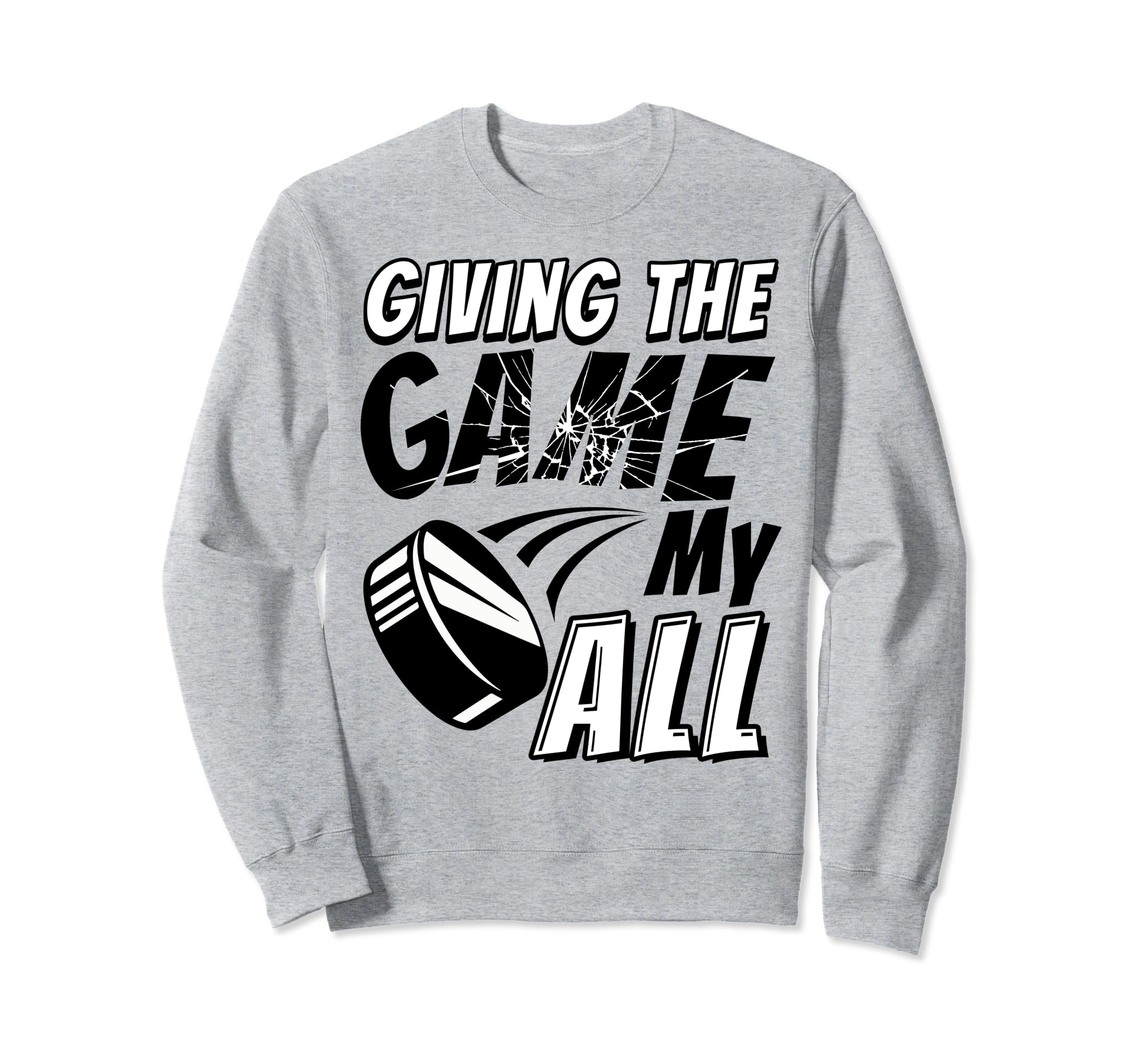 Motivational Ice Hockey Sweatshirt - Streetwear Style Men Women