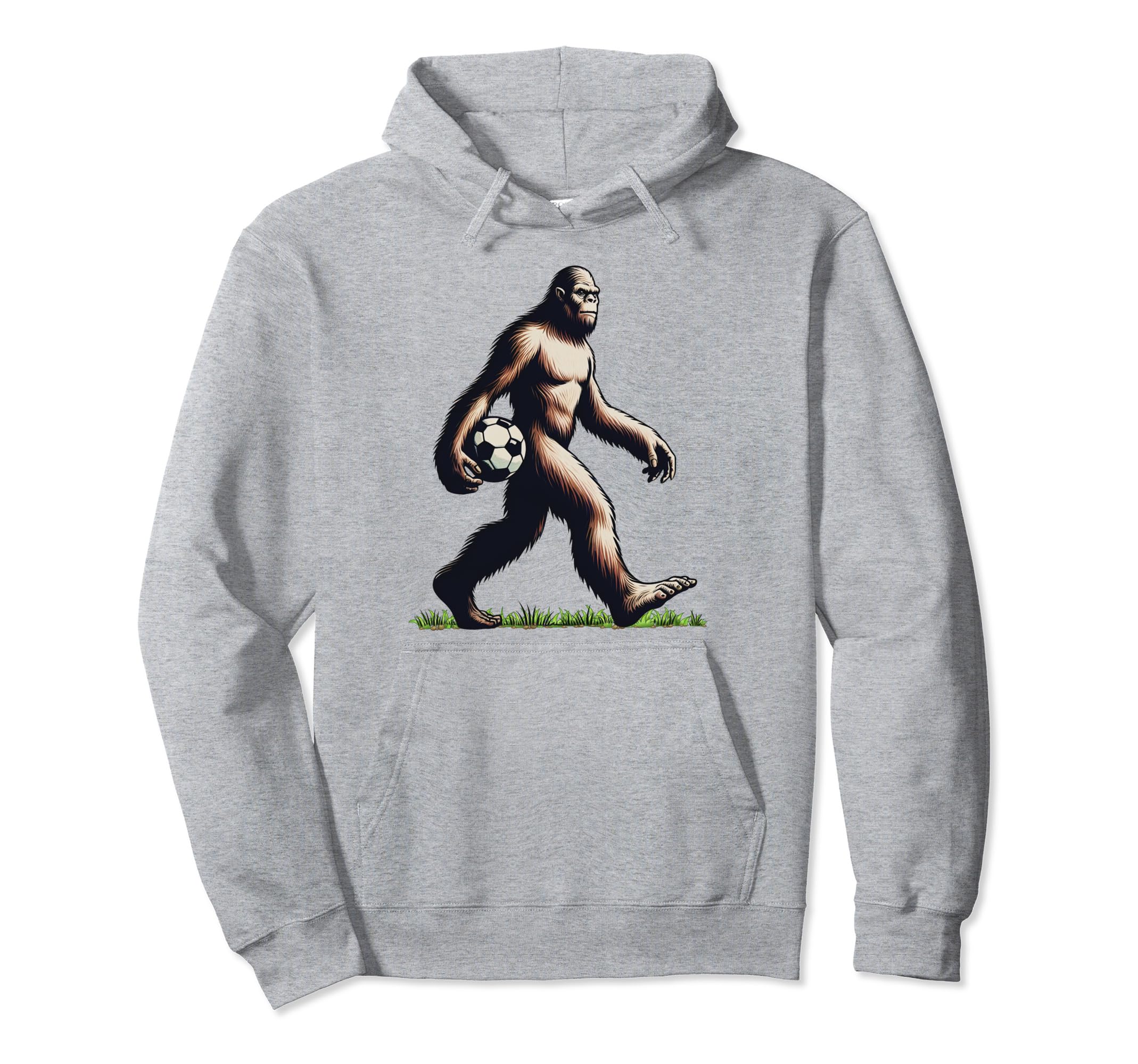Funny Soccer Bigfoot Funny Sasquatch Hoodie - Graphic Print Men Women