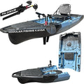 Recon Modular Fishing Kayak - 10ft Lightweight, Sit On Top Kayak for Adults & Youth - Stable & Portable, Ideal Space-Saving Design - 400 lbs Capacity