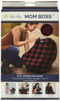Itzy Ritzy 4-in-1 Nursing Cover, Car Seat Cover, Shopping Cart Cover & Infinity Scarf – Breathable, Multi-Use Nursing Cover Up for Breastfeeding, Carseat Canopy & Stroller Cover (Buffalo Plaid)