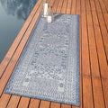 Keen Home Design Terrace Outdoor Runner Rug - 2x8 Washable Indoor/Outdoor Rug for Patio, Kitchen, Balcony, Beach, Garden, Deck and Porch, Size: 2'2"x7'7"