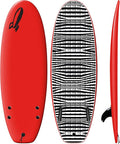 Rock-It 4'10" CHUB Soft Top Surfboard, Kids Surfboard, Mini Surfboard, Innovative Design Easy to Paddle and Maneuverable Small Surfboard and Beginner Surfboard (Red)