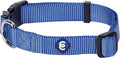 Blueberry Pet Essentials Medium Dog Collar in Marina Blue | Adjustable & Eco-Friendly Durable Nylon Strap | Classic Collar for Medium Dogs, Boy & Girl Pets