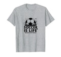 Soccer Coach Soccer Is Life Rest Is T-Shirt - Fun Novelty Design Men Women