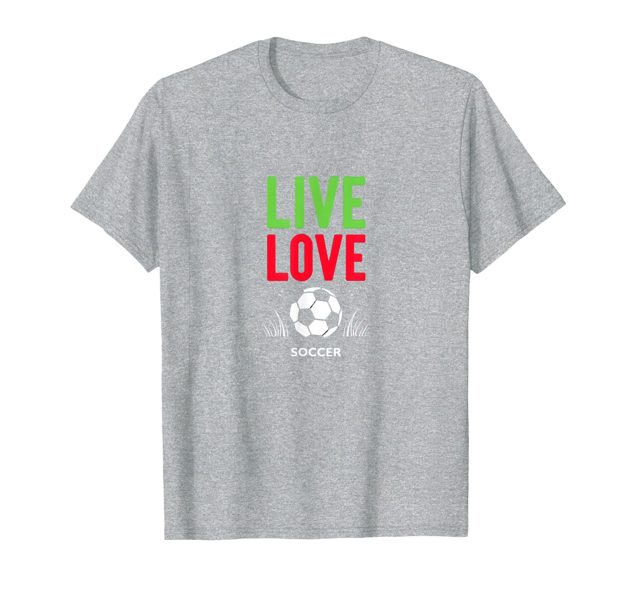 Live Love Soccer Inspiring Sports Fan T-Shirt - Minimalist Print Unisex