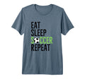 Eat Sleep Soccer Repeat Sport T-Shirt - Casual Everyday Wear for Adults