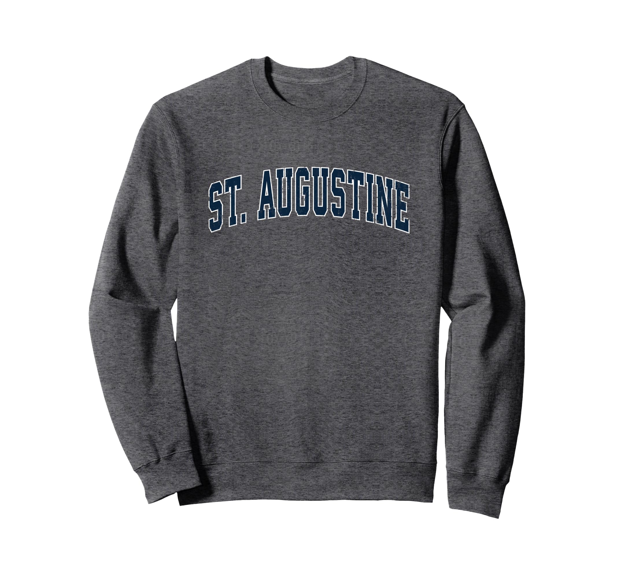 St Augustine Florida Fl Sports Navy Sweatshirt - Trendy Graphic Unisex