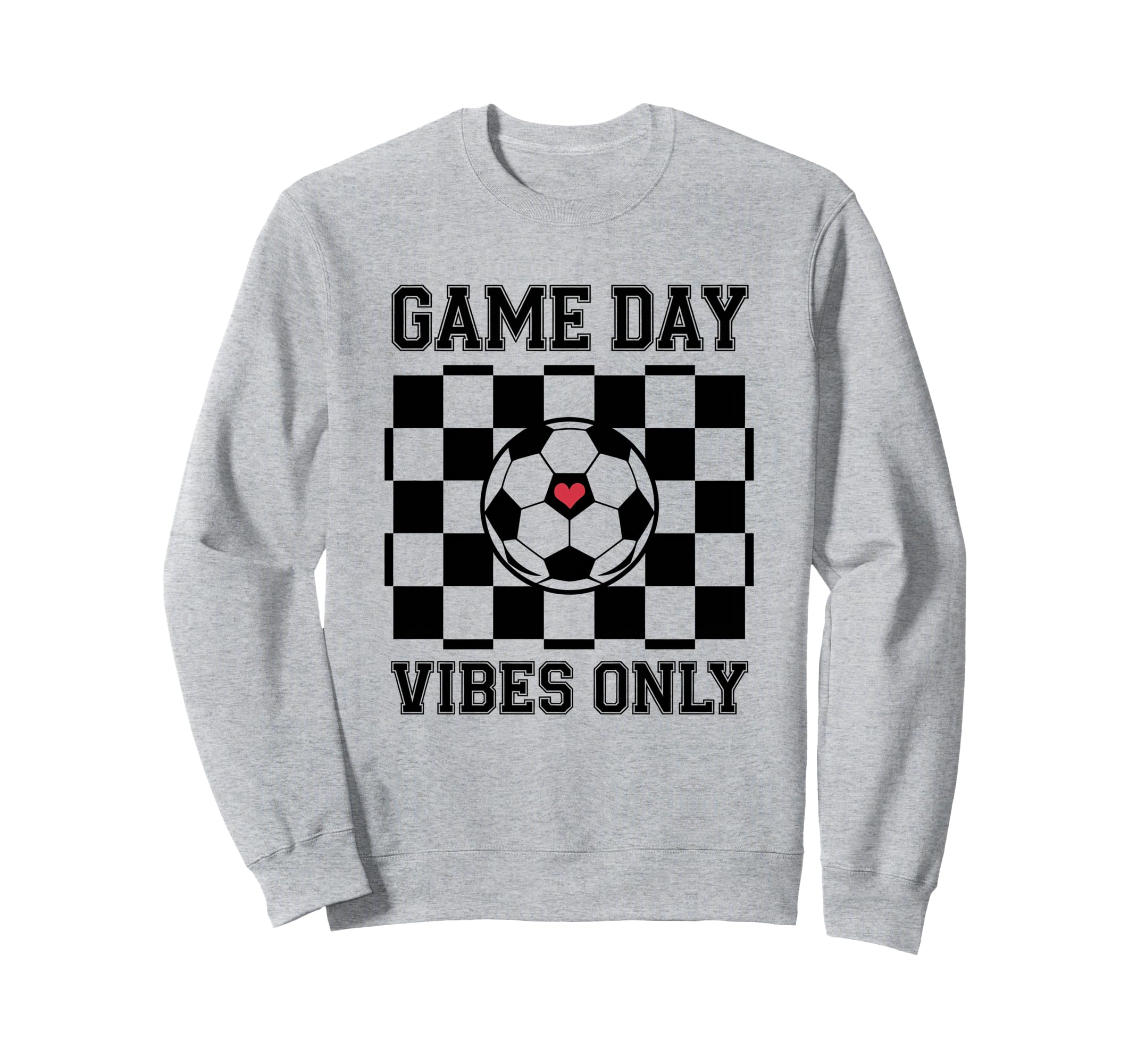 Groovy Soccer Soccer Game Day Vibes Sweatshirt - Minimalist Print Unisex