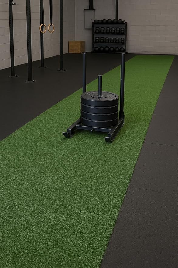 Ottomanson Artificial Turf Golf Hitting Mat 3' x 18' Indoor/Outdoor Waterproof Synthetic Fake Grass for Putting Practice Baseball Football Sports Gym Backyard, Custom Size 2' up to 30'