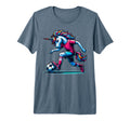 Footballer Unicorn Fans Soccer Team T-Shirt - Streetwear Style for Adults