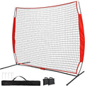 7x7/16x10/20x10ft Ball Backstop Net,Fix Ball Stop Net by 4 Spike&2 Sandbag,Sports Net Barrier with Handbag,Lacrosse Net Backstop for Softball,Basketball,Hockey Train,Baseball Net Barrier for Backyard
