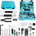 DURATECH 41 Pieces Bike Repair Tools, Complete Bike Tools Kit with Storage Box, Mountain Bike Maintenance Tools, for Mountain, Road, and Park Bicycle with Chain Riveter, Tire Levers, Crank Puller