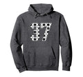 Soccer 37 Soccer Player Jersey Number 37 Hoodie - Custom Art Print Unisex