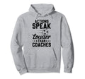 Actions Speak Louder Than Coaches Soccer Hoodie - Graphic Print for Adults