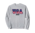 Soccer Usa Team Sport Patriotic Sweatshirt - Trendy Graphic for Adults